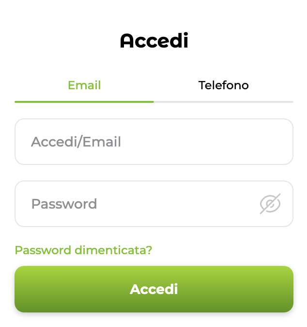 Accesso a Verde Casino